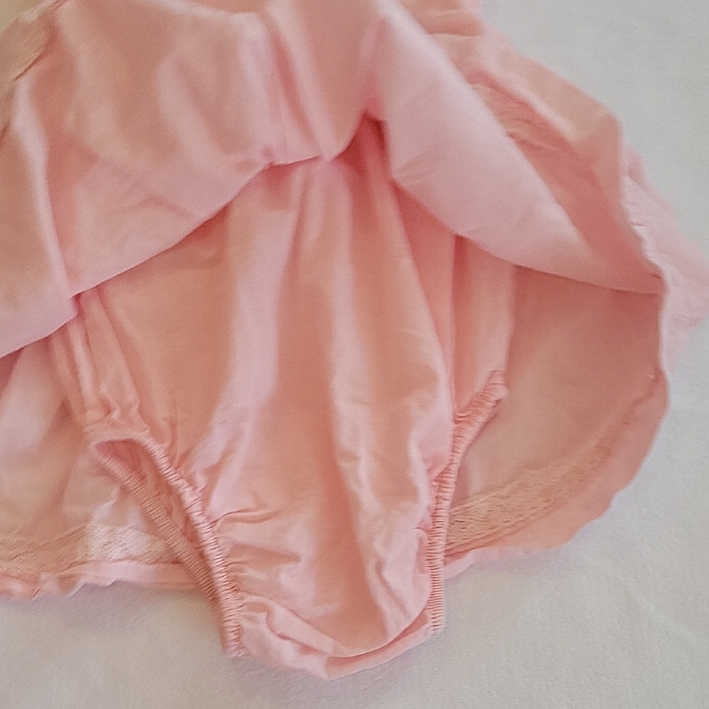 Catherine Malandruno 6-9M Pink Baby Dress with Embroidered Details - Picture 4 of 7